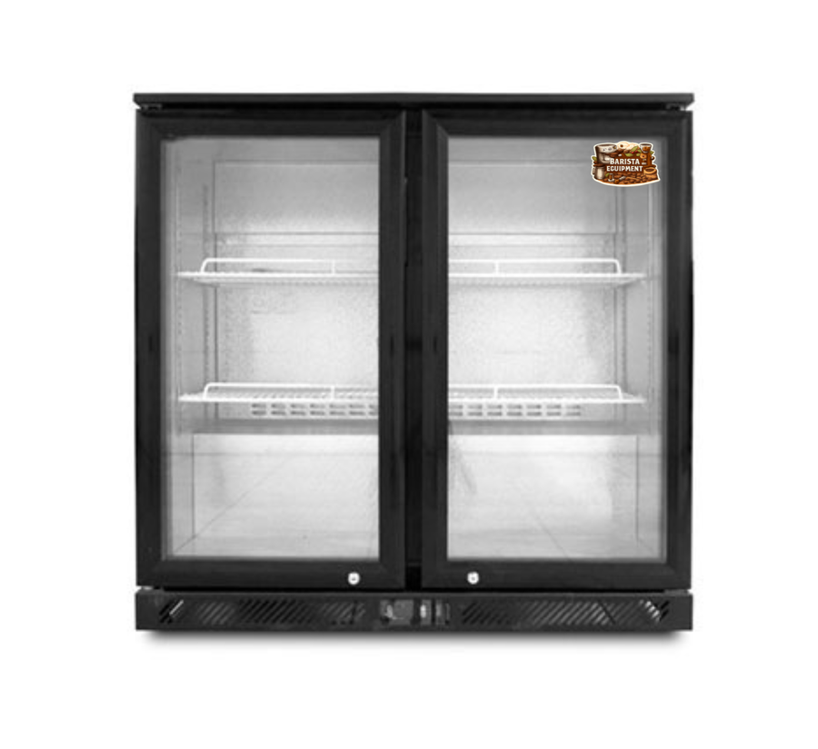 ثلاجة عرض تحت الكاونتر بابين زجاجي GN-220H